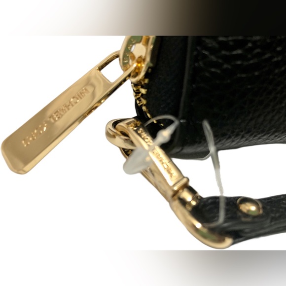 NWT - MICHAEL KORS Jet Set Black Leather Smartphone Wristlet - Picture 8 of 9